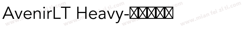 AvenirLT Heavy字体转换